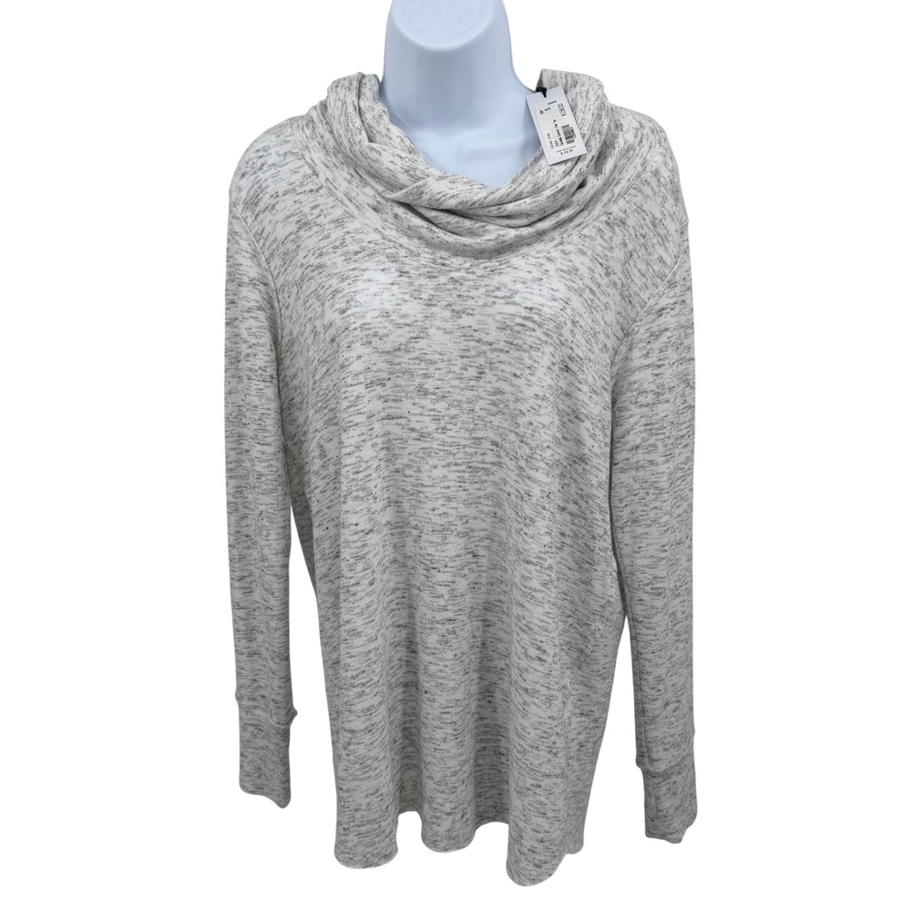 Michael Stars Womens S Cowl Sweater Shirt Top Ash Grey Knit Cordelia NWT